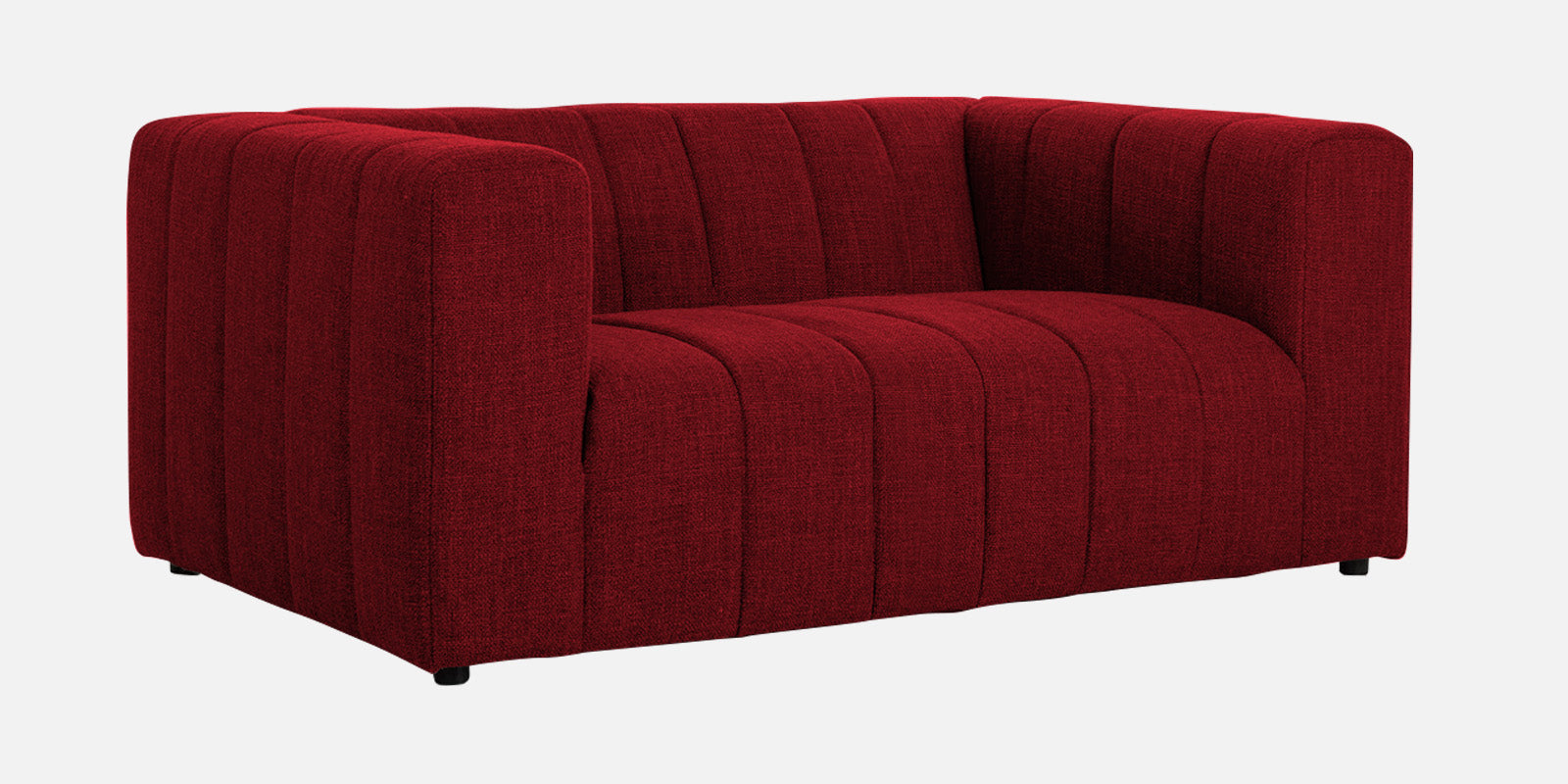 Lara Fabric 2 Seater Sofa In Blood Maroon Colour - Febonic Living