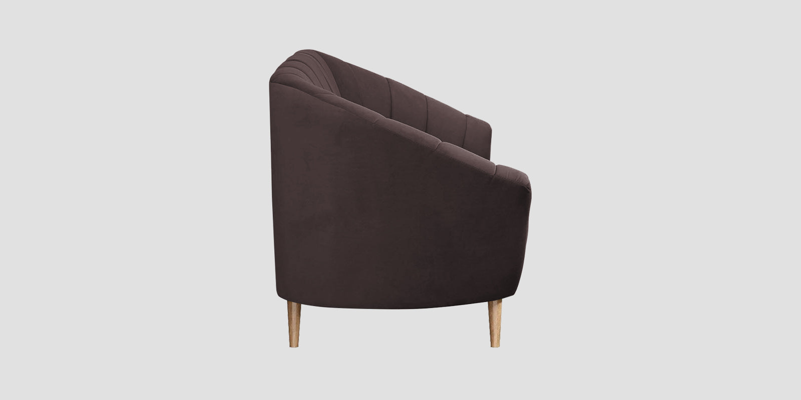 Kaylee Velvet 2 Seater Sofa In Mocha Brown Colour - Febonic Living