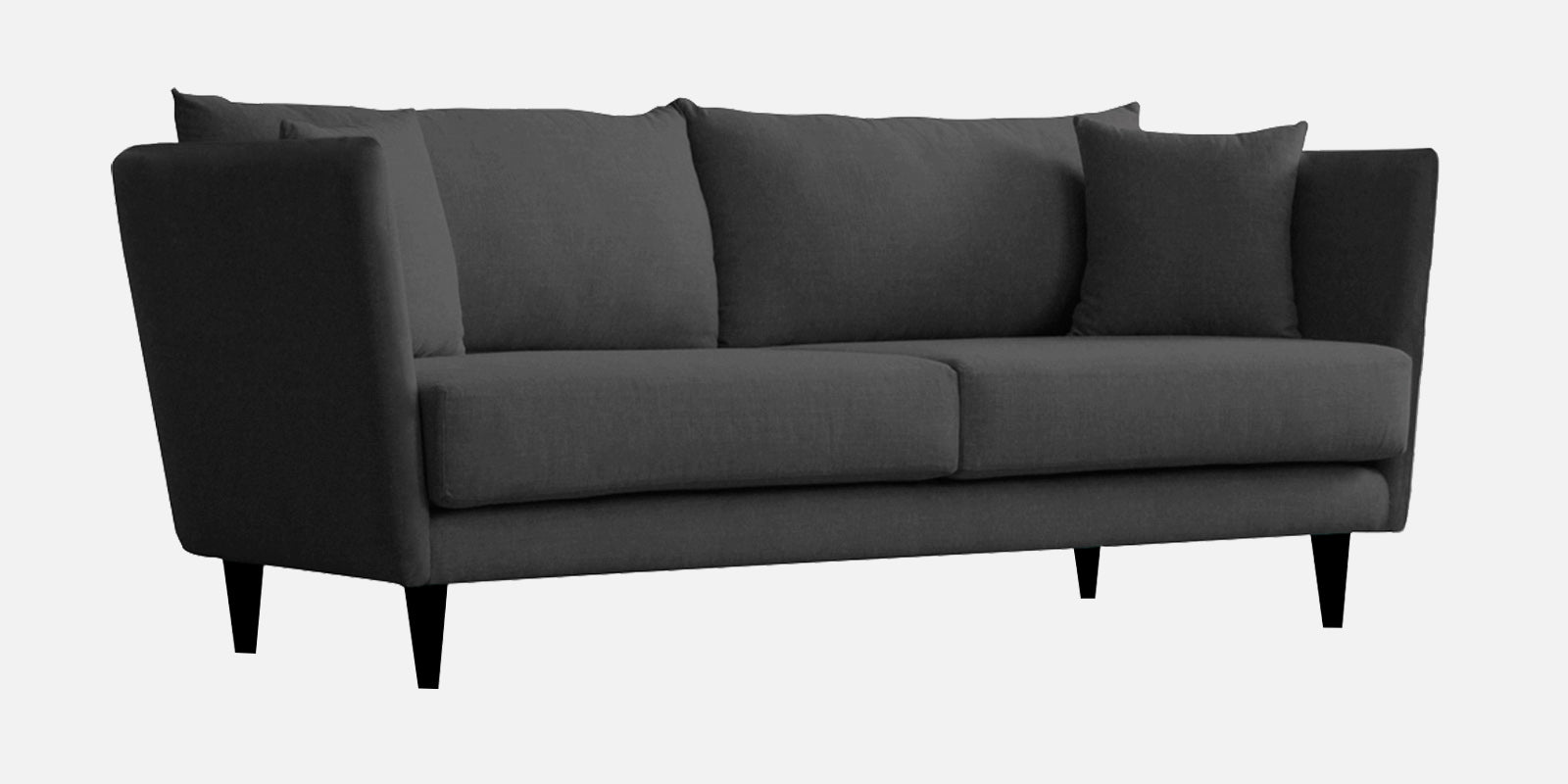 Norway Velvet 3 Seater Sofa In Davy Grey Colour - Febonic Living
