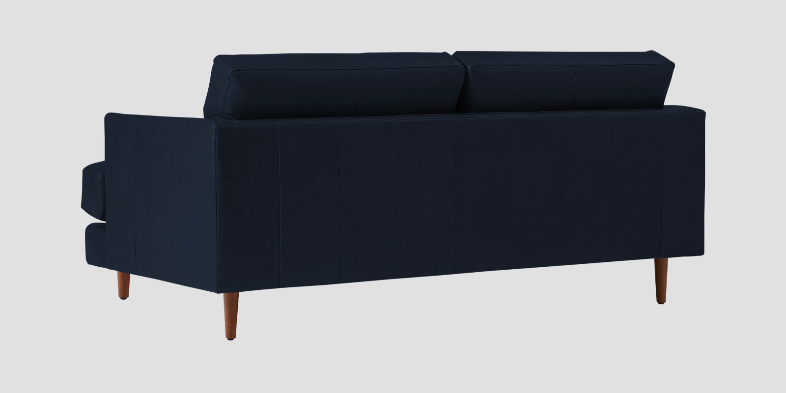 Sterio Leatherette 2 Seater Sofa In Berry Blue Colour - Febonic Living