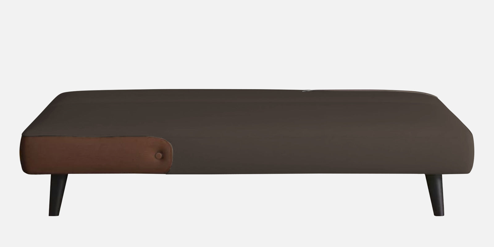 Vedan Fabric 3 Seater Convertible Sofa Cum Bed In Caspa Brown Colour - Febonic Living