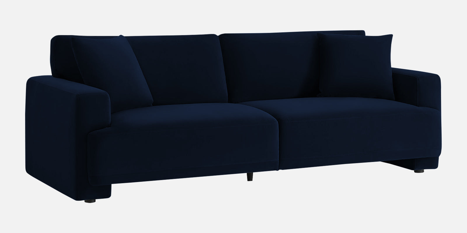 Kosta Velvet 3 Seater Sofa In Dark Blue Colour - Febonic Living