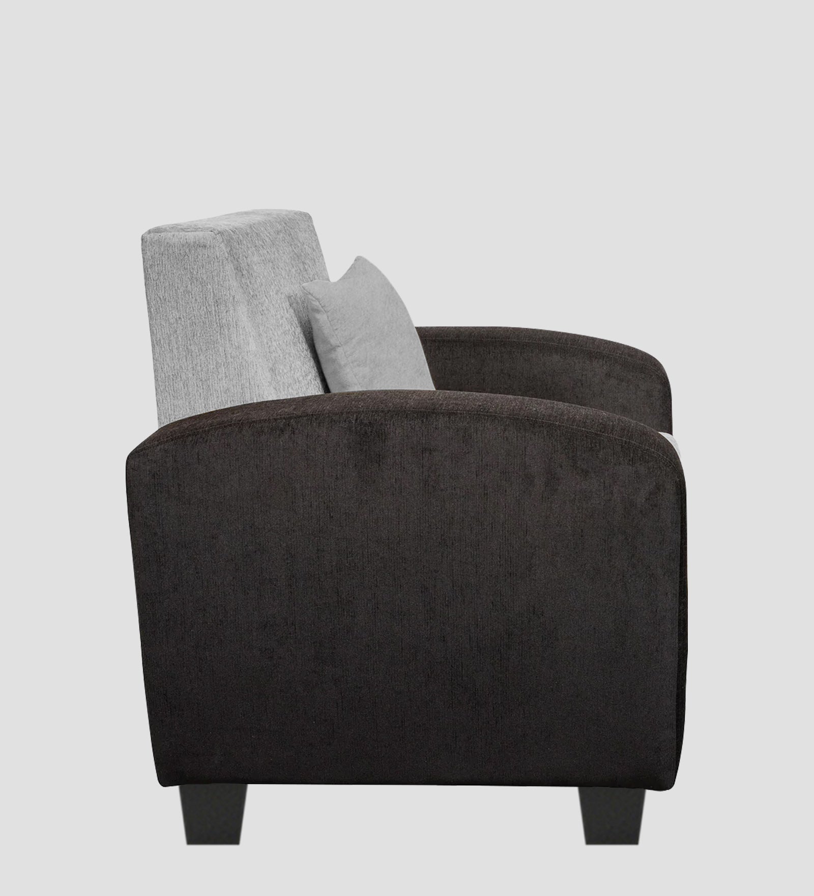 Alex Fabric 1 Seater Sofa In Lit Grey Colour - Febonic Living