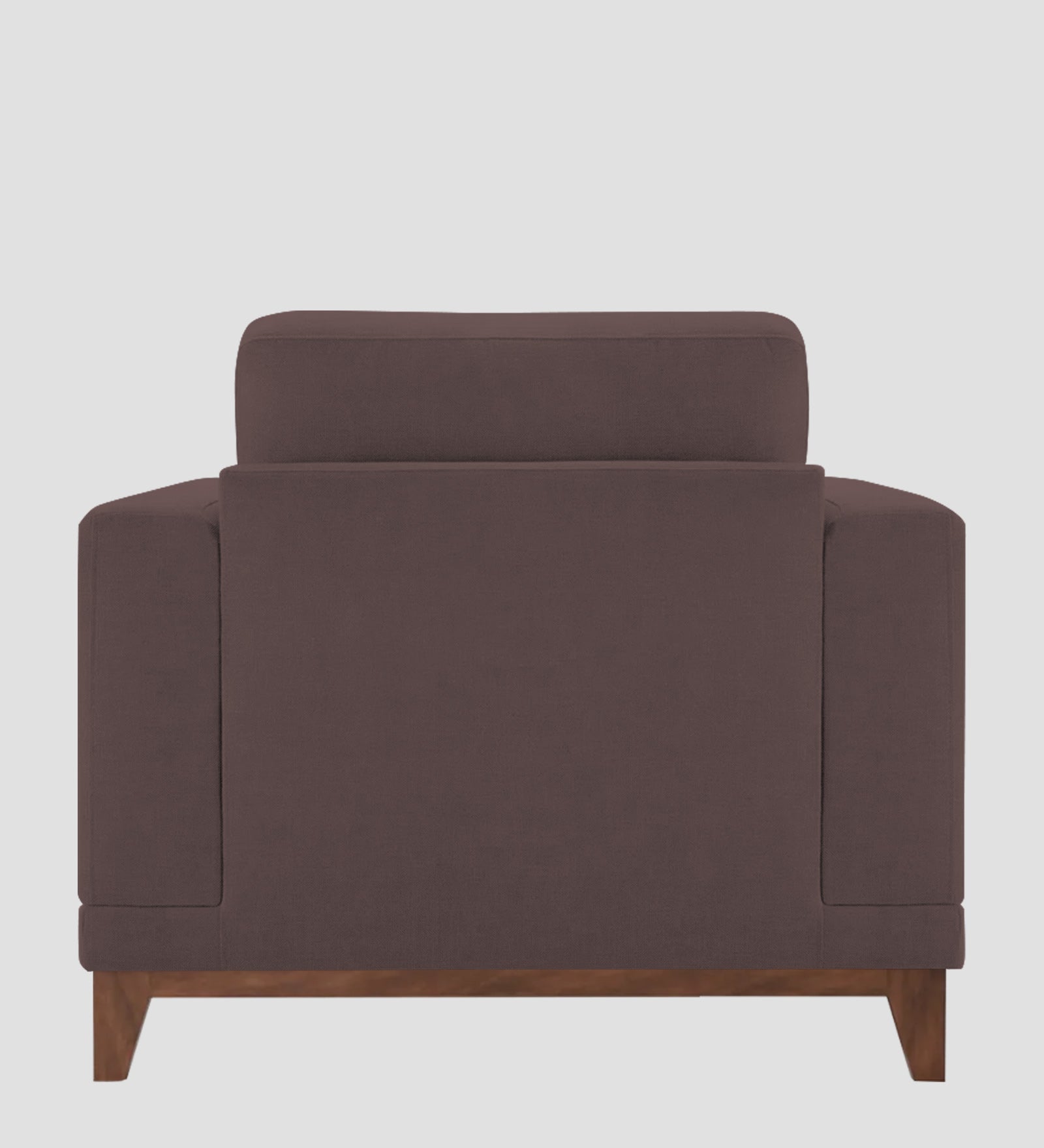Esha Fabric 1 Seater Sofa In Night Brown Colour - Febonic Living