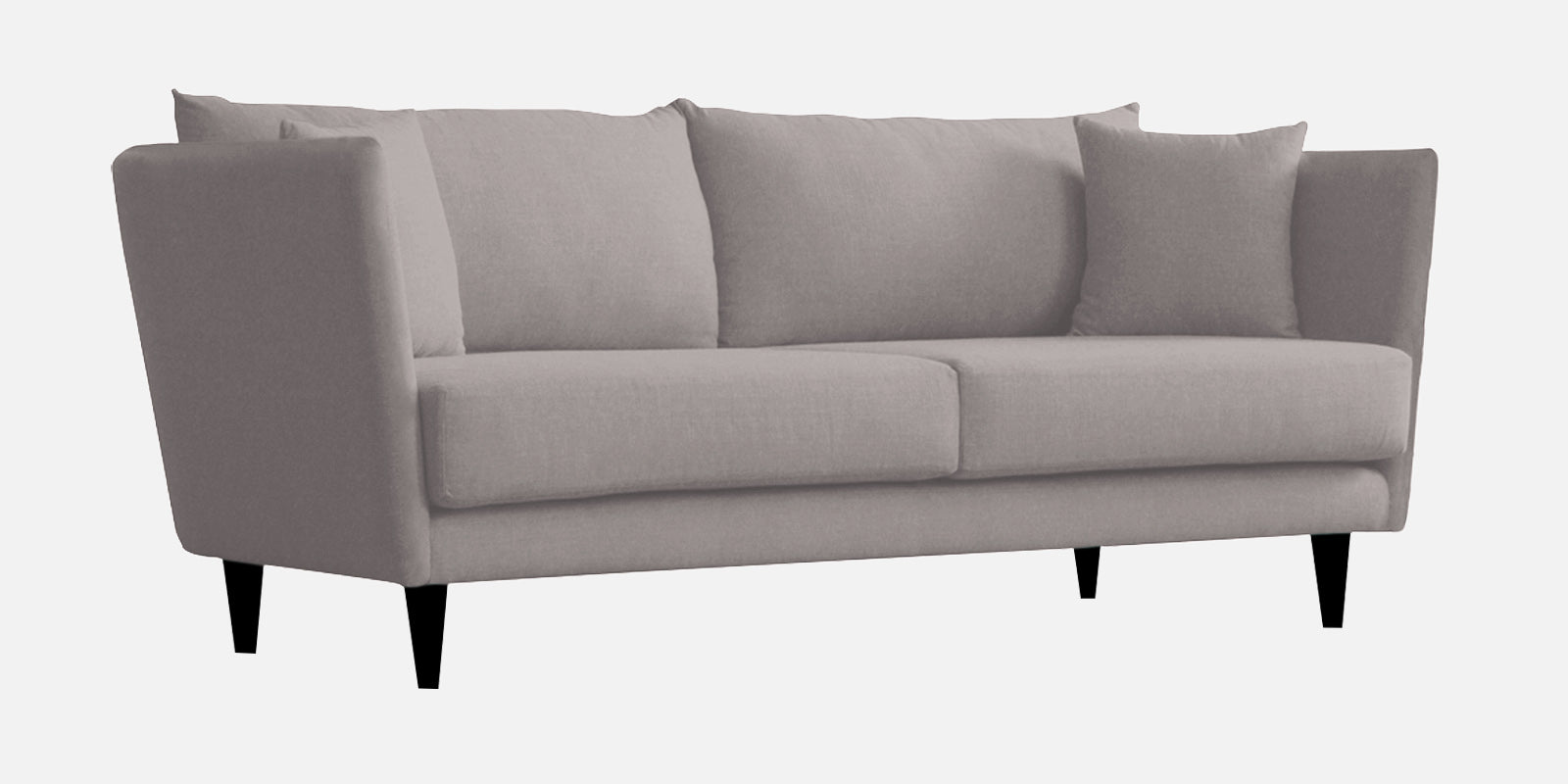 Norway Velvet 3 Seater Sofa In Pearl Grey Colour - Febonic Living