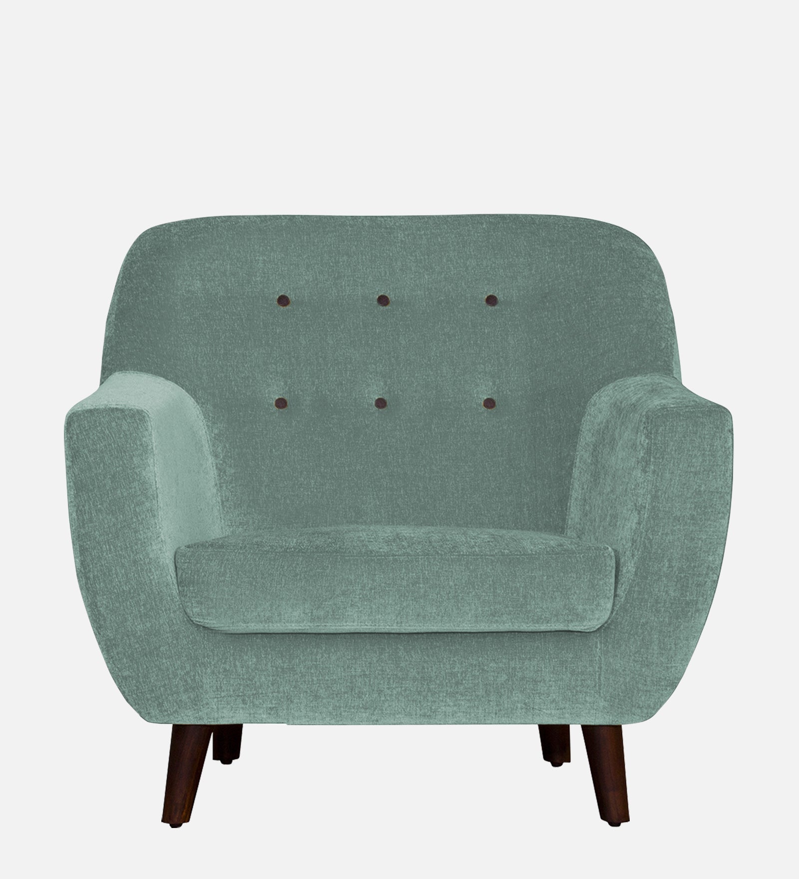 German Fabric 1 Seater Sofa In Suka Blue Colour - Febonic Living