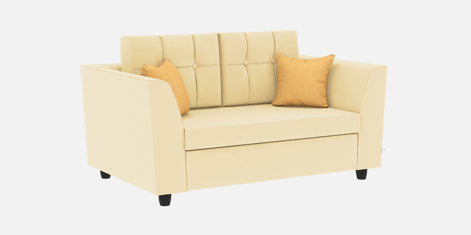 Nestin Velvet 2 Seater Sofa In Sandy Beige Colour - Febonic Living