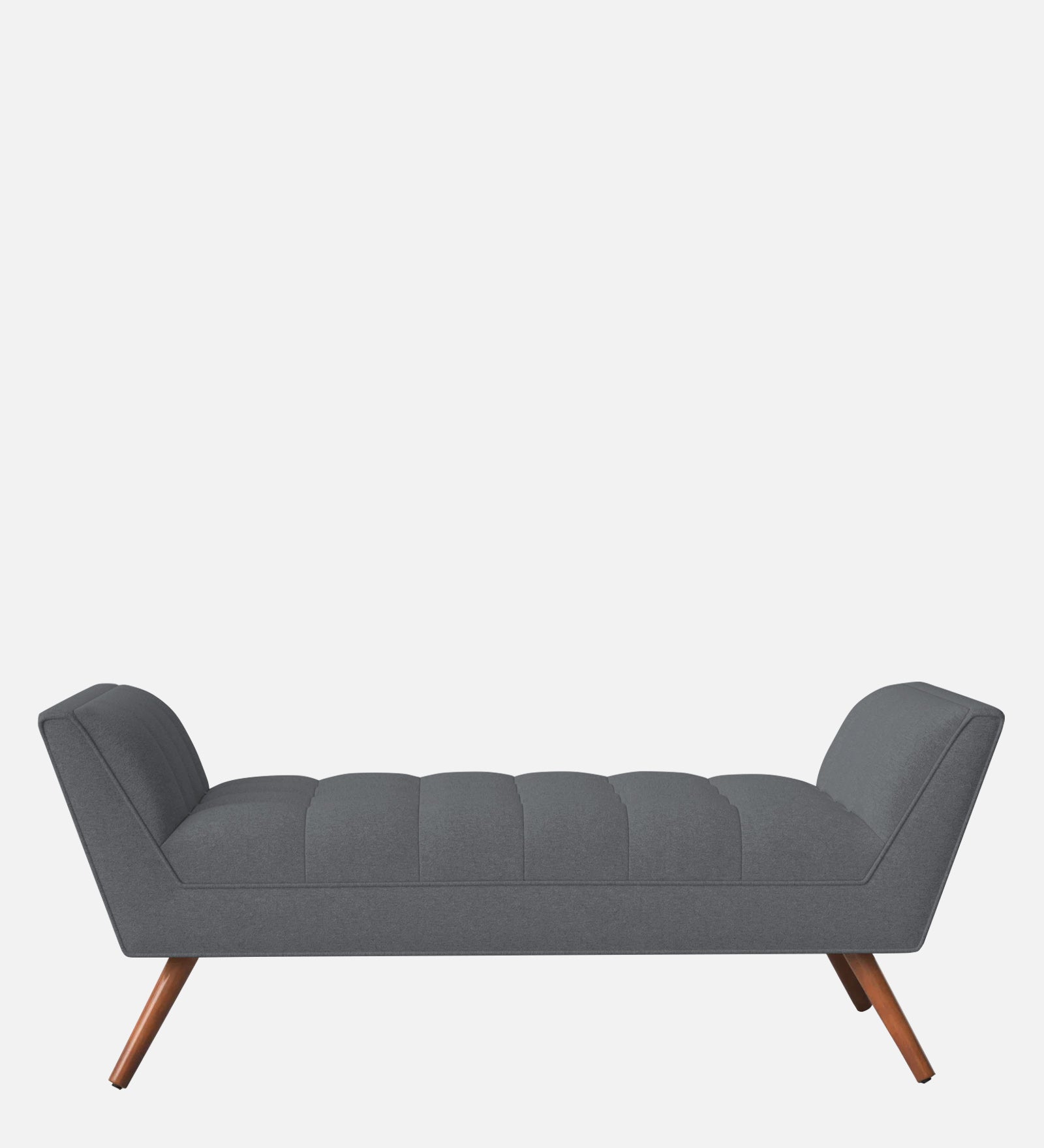 Cartes Velvet Bench In Pubble Grey Colour - Febonic Living
