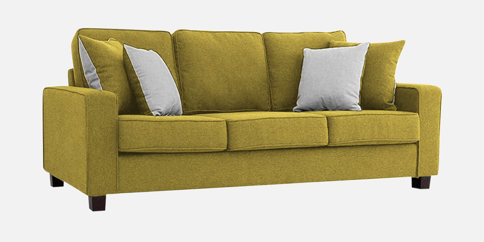 Ladybug Fabric 3 Seater Sofa In Parrot Green Colour - Febonic Living