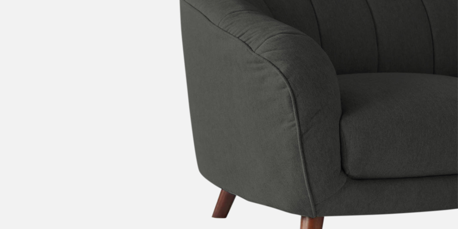 Benjamin Fabric 2 Seater Sofa In Charcoal Grey Colour - Febonic Living