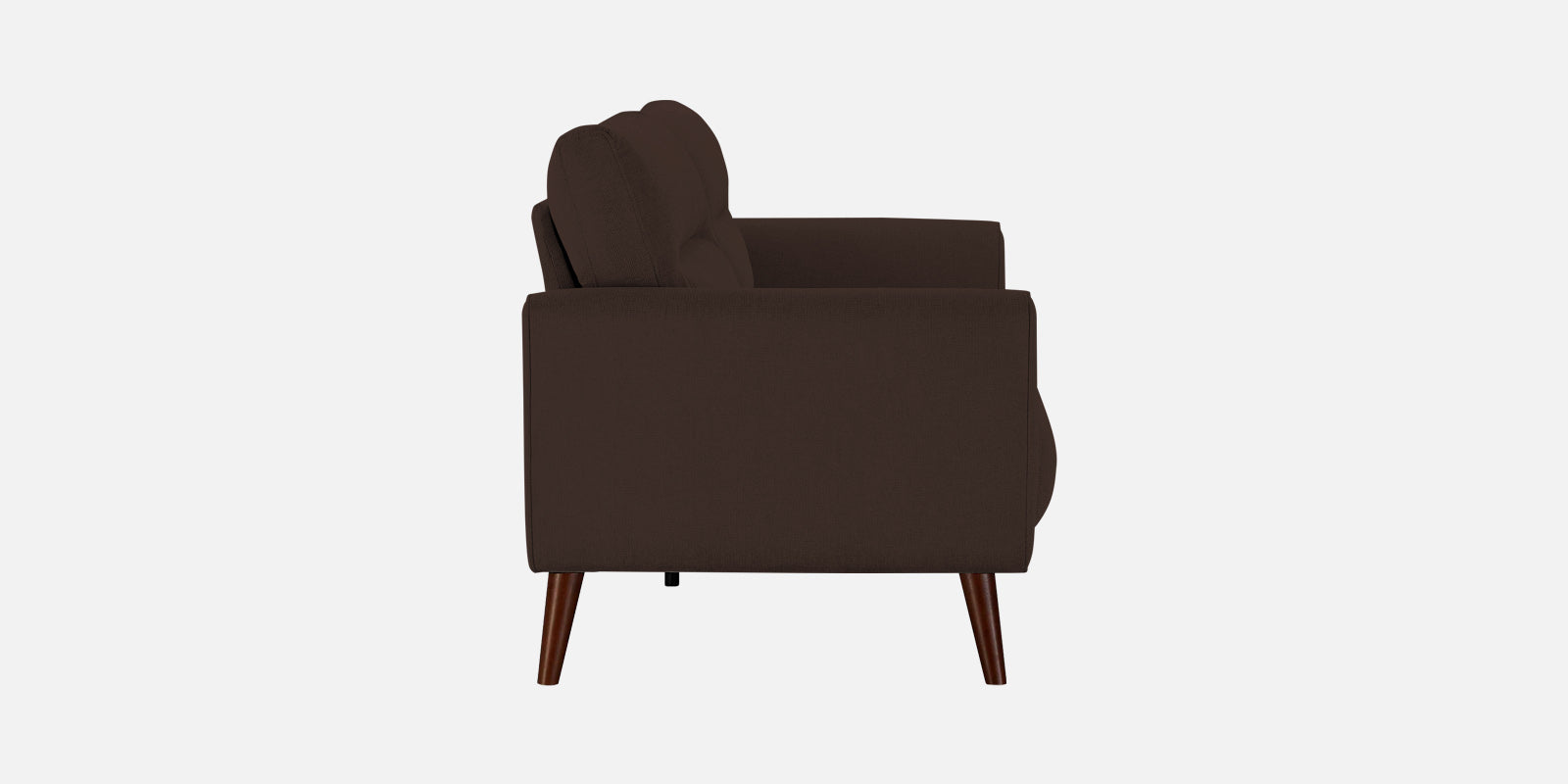 Castro Fabric 3 Seater Sofa In Coffee Brown Colour - Febonic Living