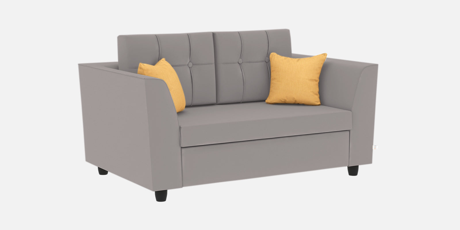 Nestin Velvet 2 Seater Sofa In Pearl Grey Colour - Febonic Living