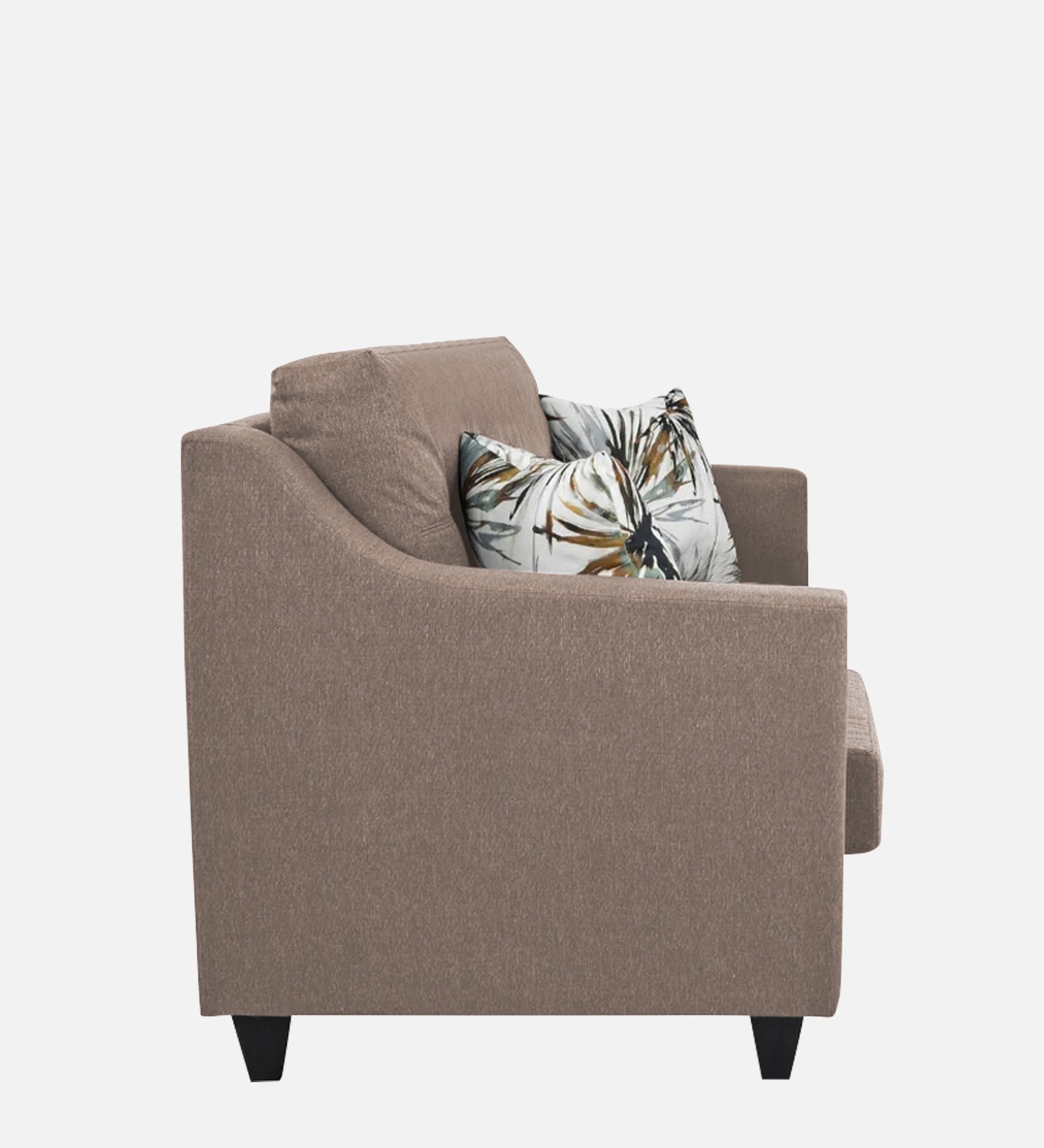 Welly Fabric 1 Seater Sofa In Kadhi Beige Colour - Febonic Living