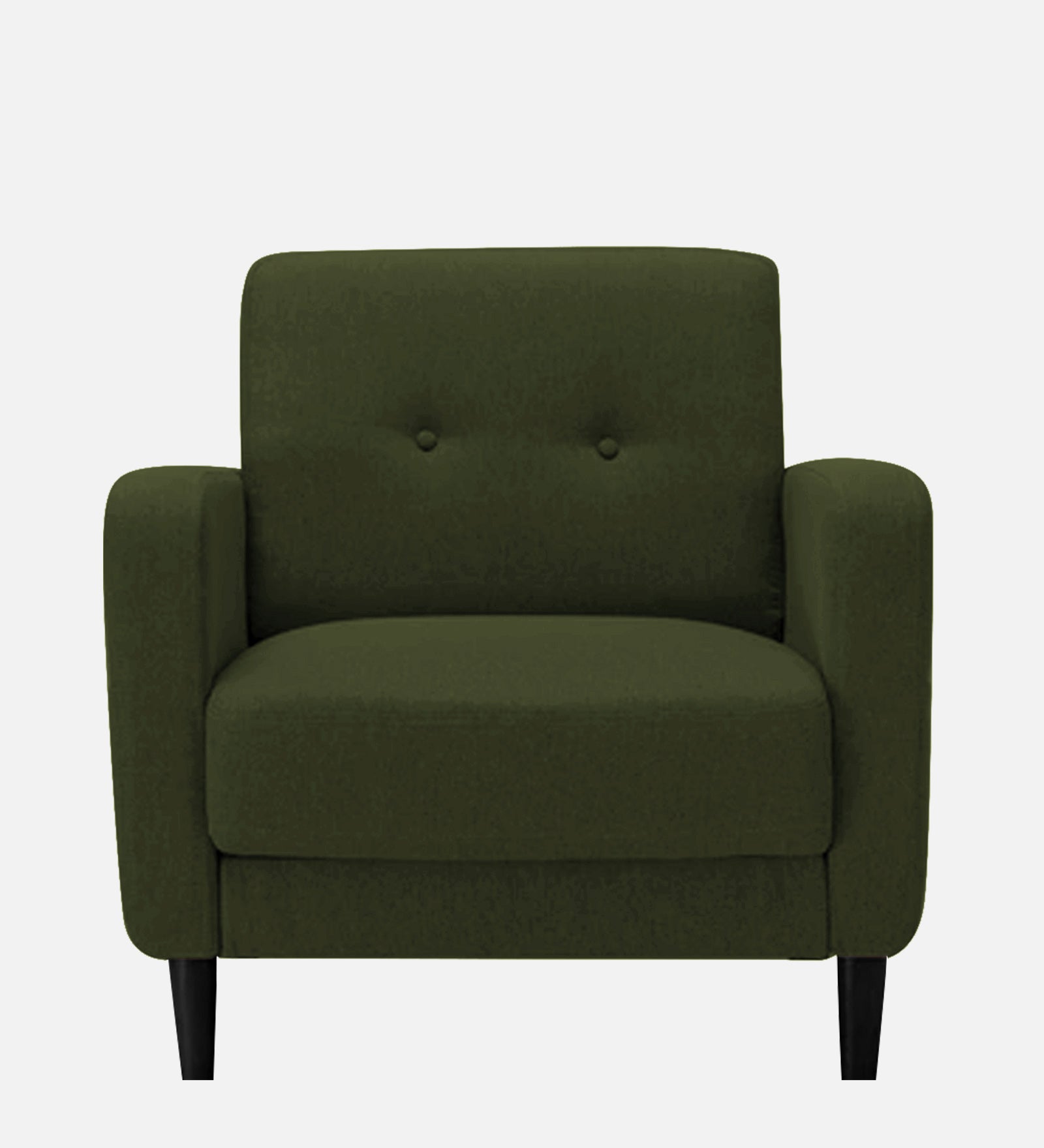 Marq Fabric 1 Seater Sofa In Olive Green Colour - Febonic Living