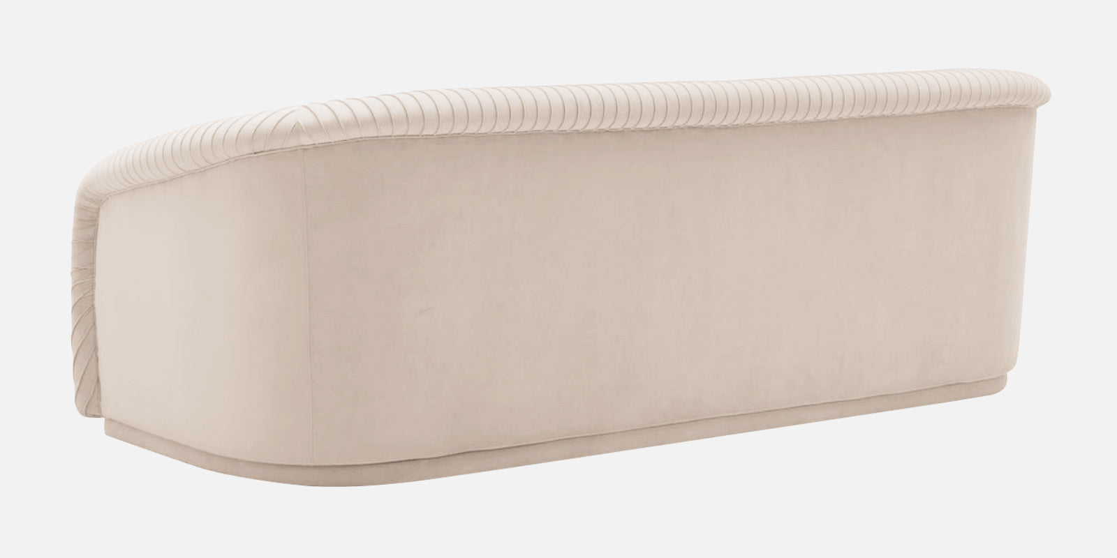 Yara Velvet Fabric 3 Seater Sofa In Camel Beige Colour - Febonic Living