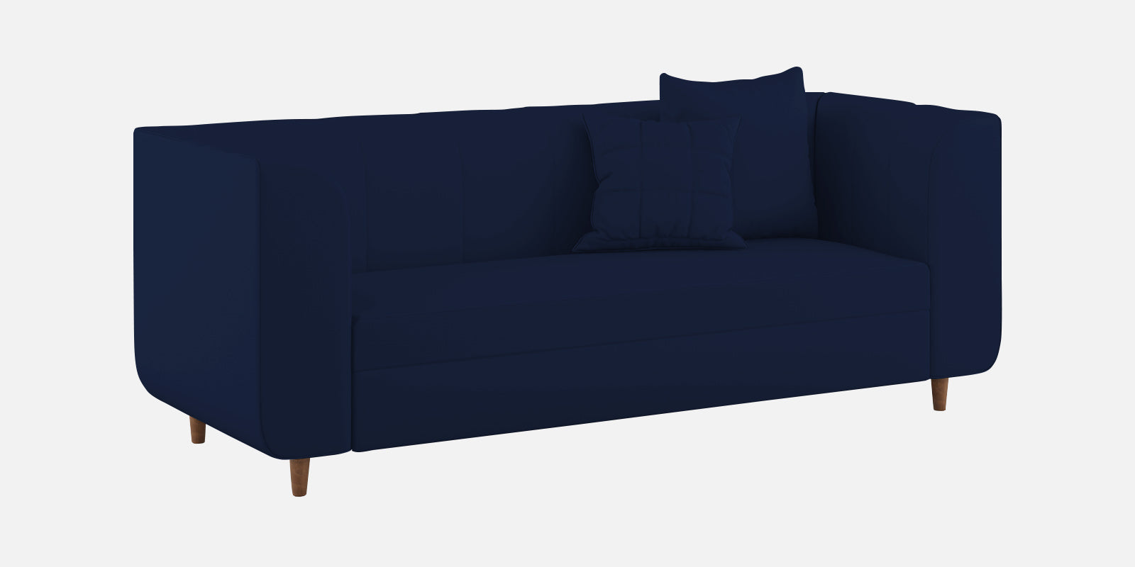 Sumo Velvet 3 Seater Sofa In Indigo Blue Colour - Febonic Living