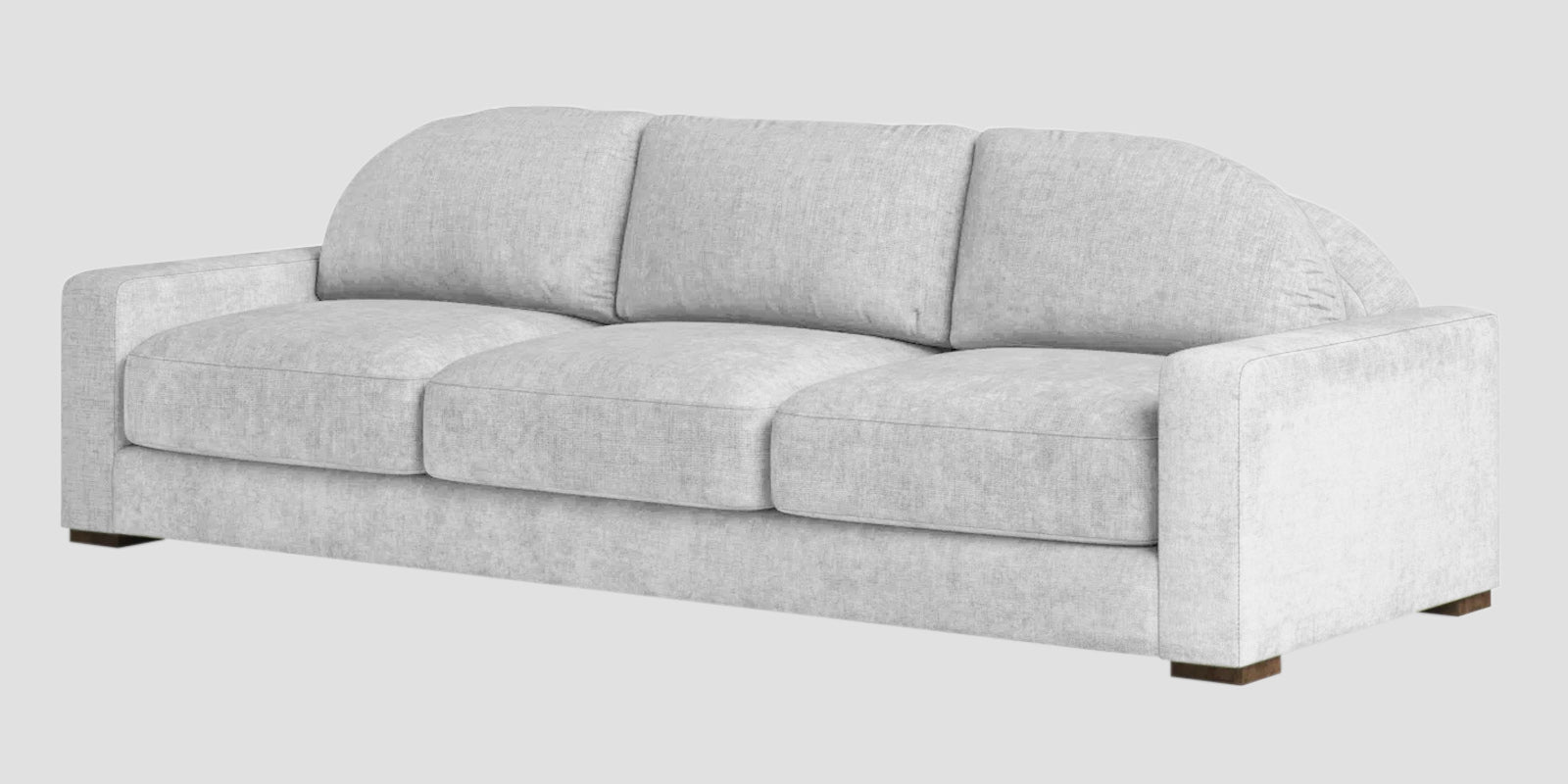 Dara Fabric 3 Seater Sofa In Lit Grey Colour - Febonic Living