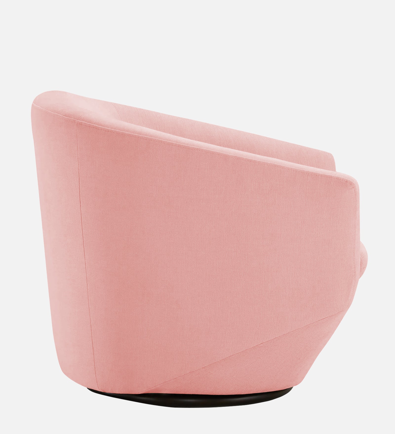 Haddie Velvet Swivel Chair In Millennial Pink Colour - Febonic Living