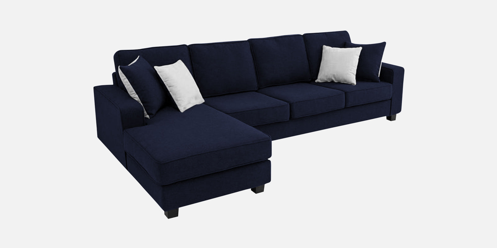 Ladybug Fabric RHS Sectional Sofa (3+Lounger) In Royal Blue Colour - Febonic Living