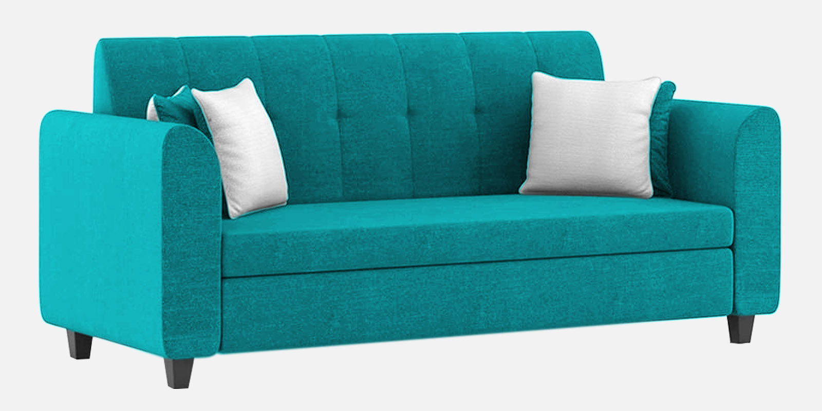 Denmark Fabric 3 Seater Sofa In Sea Green Colour - Febonic Living
