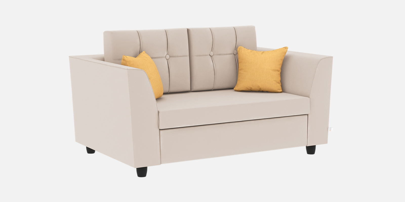 Nestin Velvet 2 Seater Sofa In Camel Beige Colour - Febonic Living