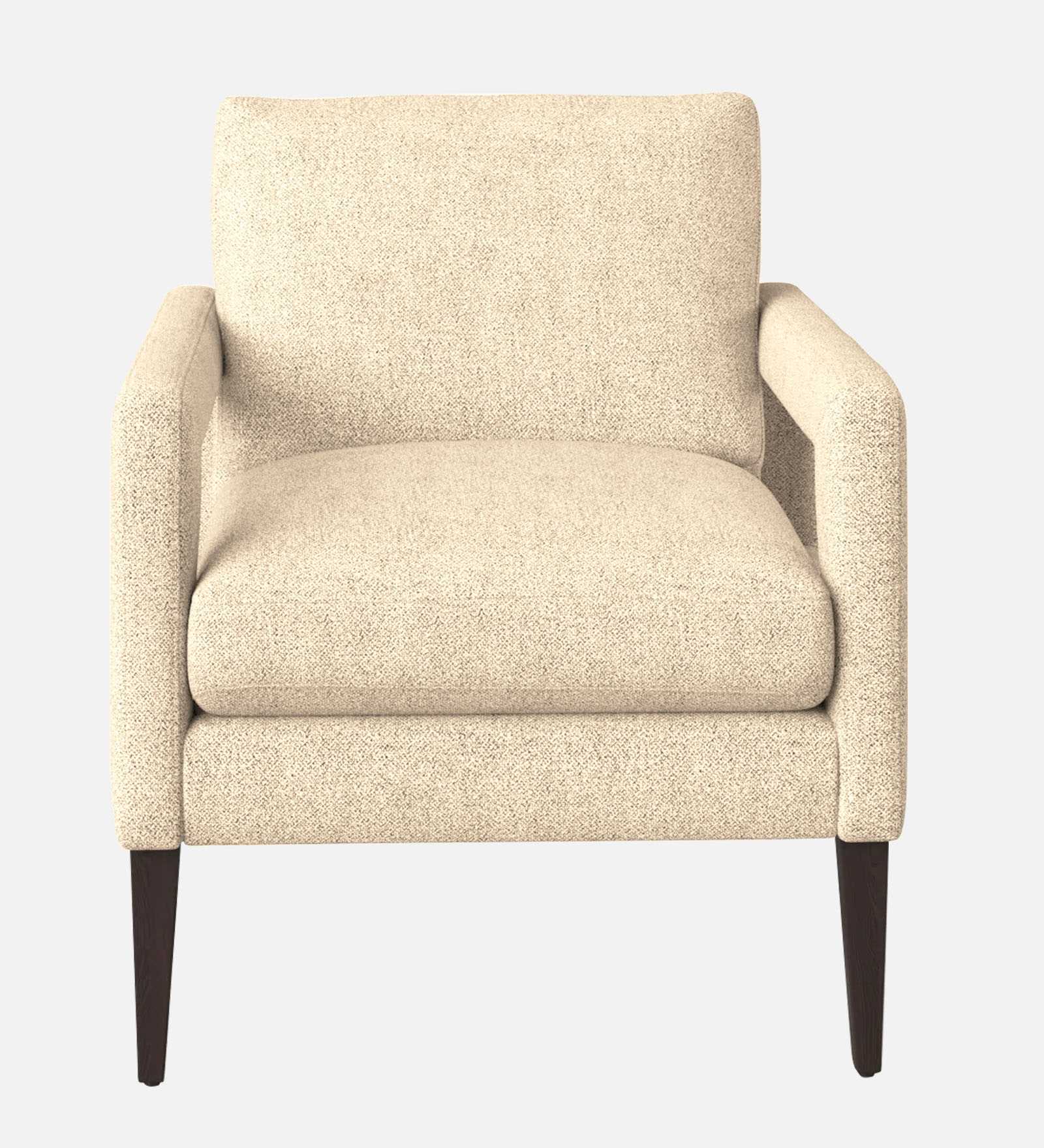 Olsen Fabric Arm Chair In Ivory Cream Colour - Febonic Living