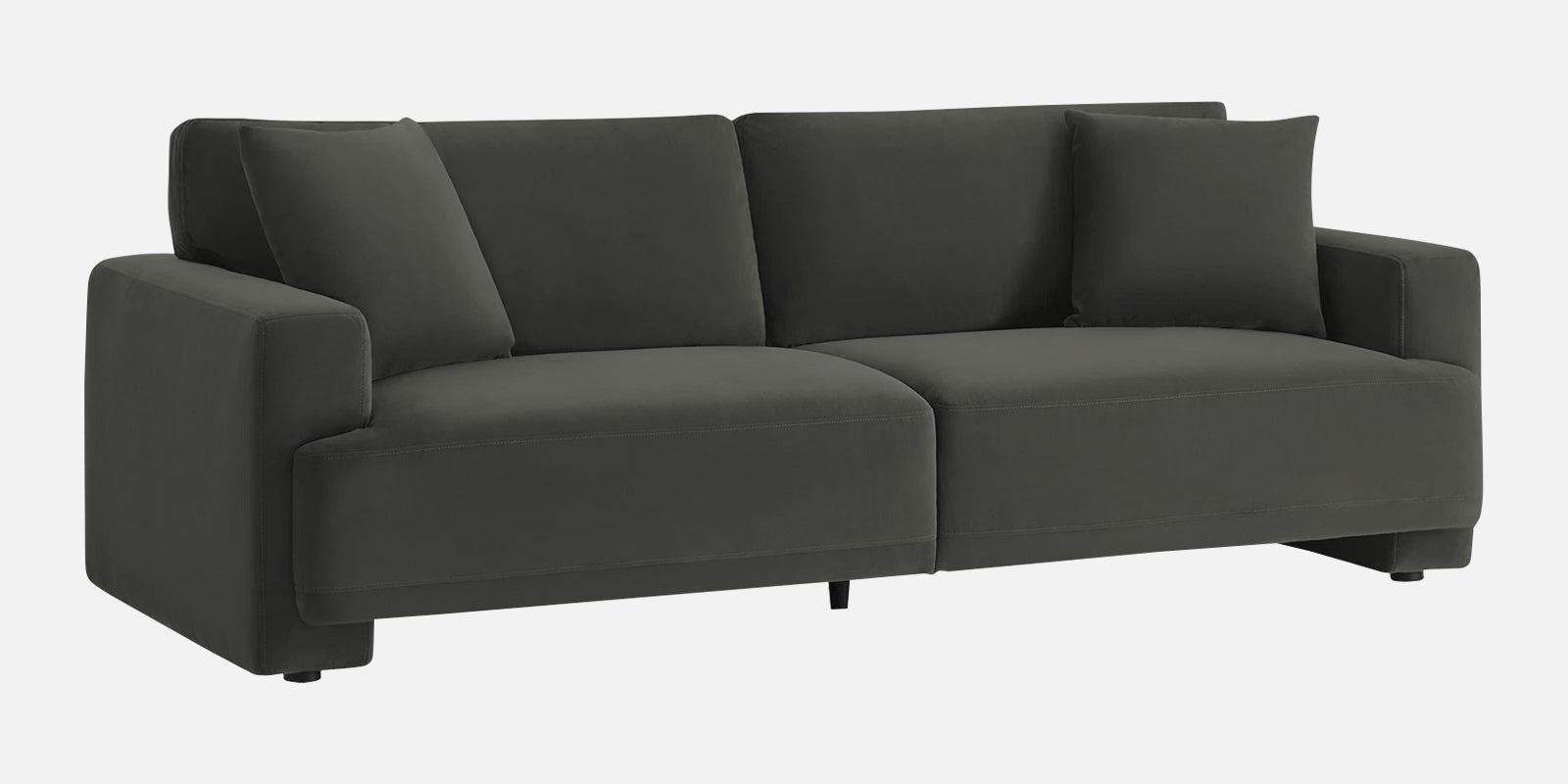 Kosta Velvet 3 Seater Sofa In Hory Grey Colour - Febonic Living