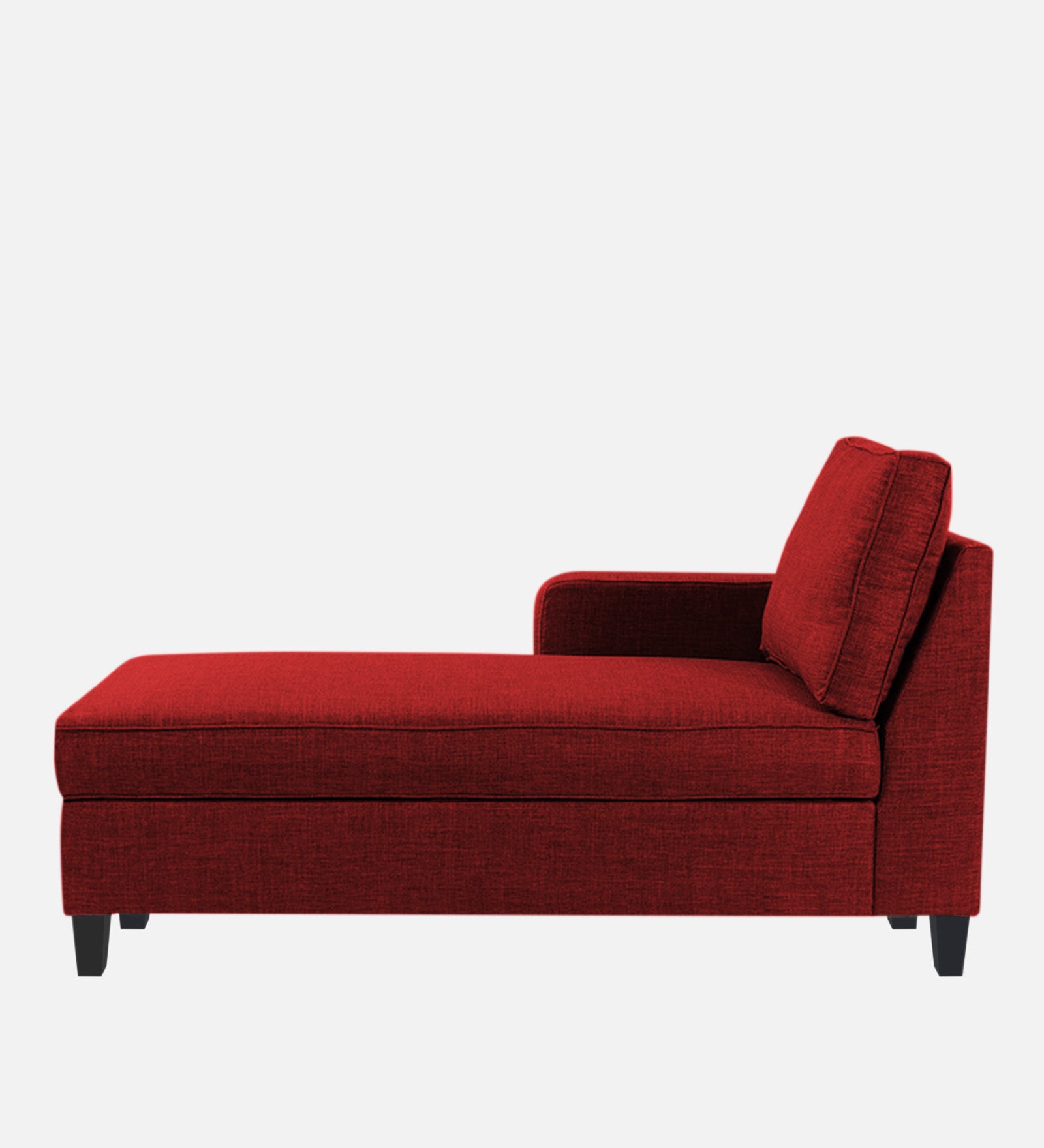 Harry Fabric LHS Chaise Lounger In Blood Maroon Colour - Febonic Living