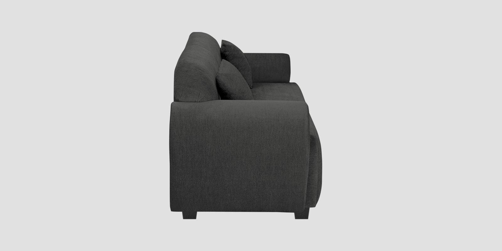 Apollo Fabric 3 Seater Sofa In Charcoal Grey Colour - Febonic Living