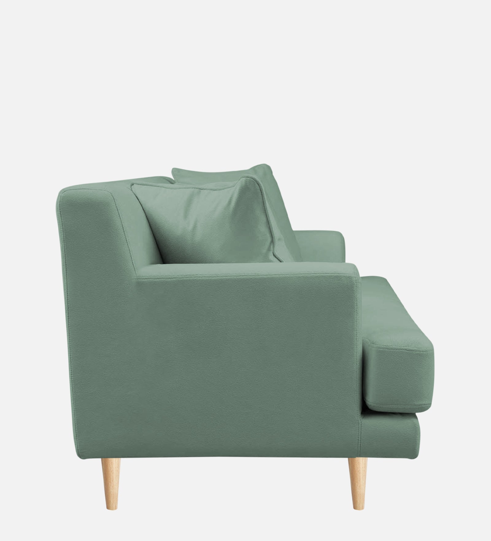 Woody Fabric 1 Seater Sofa in Mist Blue Colour