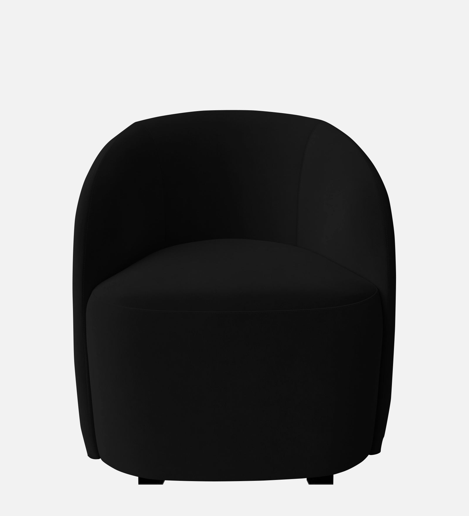 Lucky Velvet Wing Chair In Adam Black Colour - Febonic Living