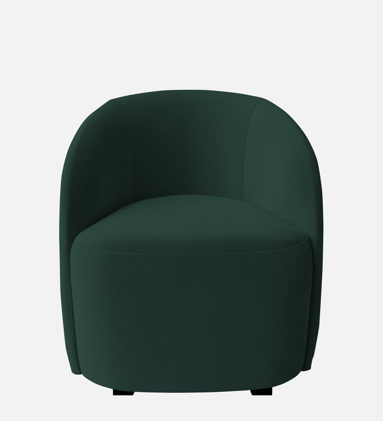 Lucky Velvet Wing Chair In Forest Green Colour - Febonic Living