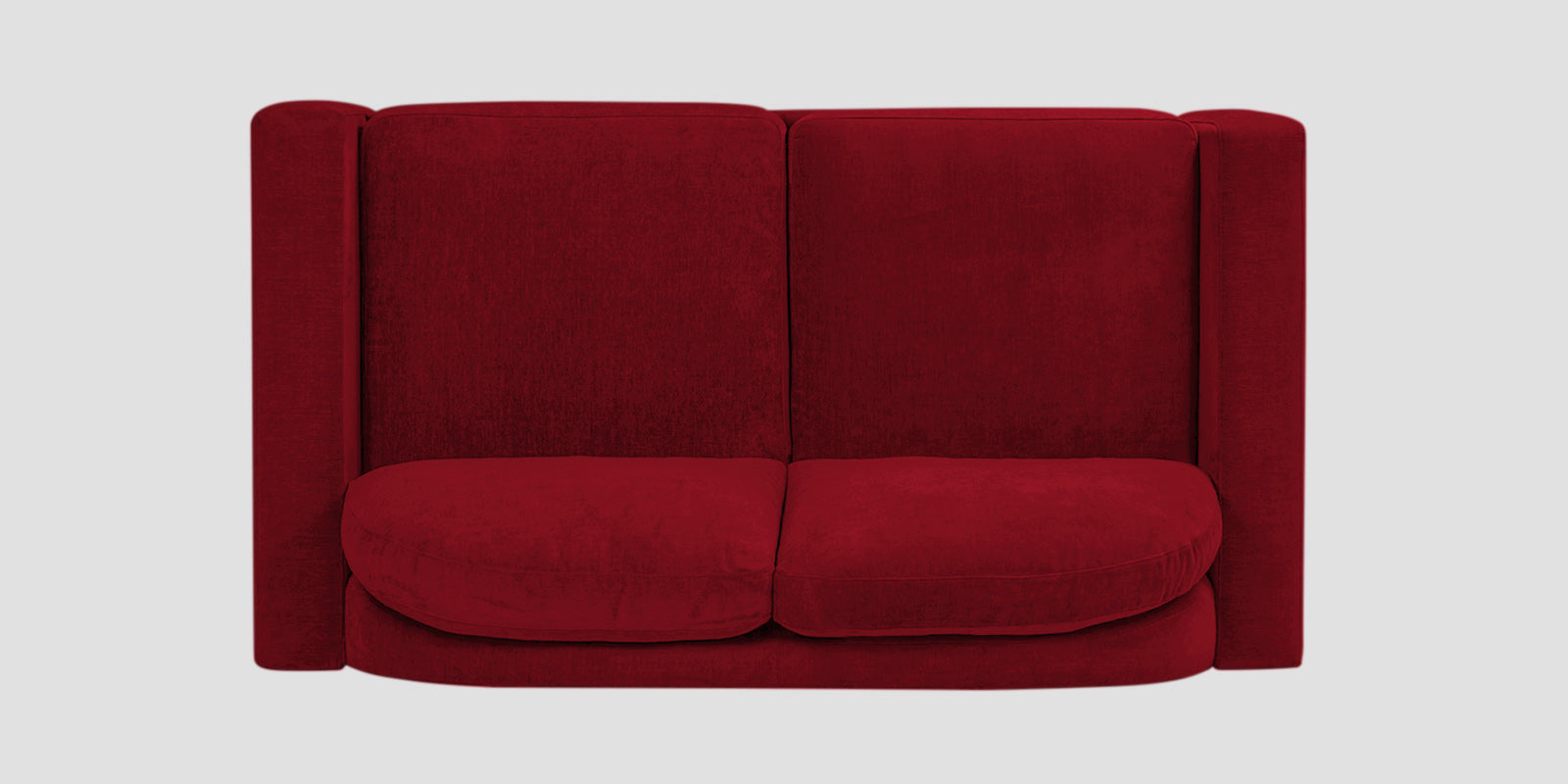 Dara Fabric 2 Seater Sofa In Ruby Red Colour - Febonic Living