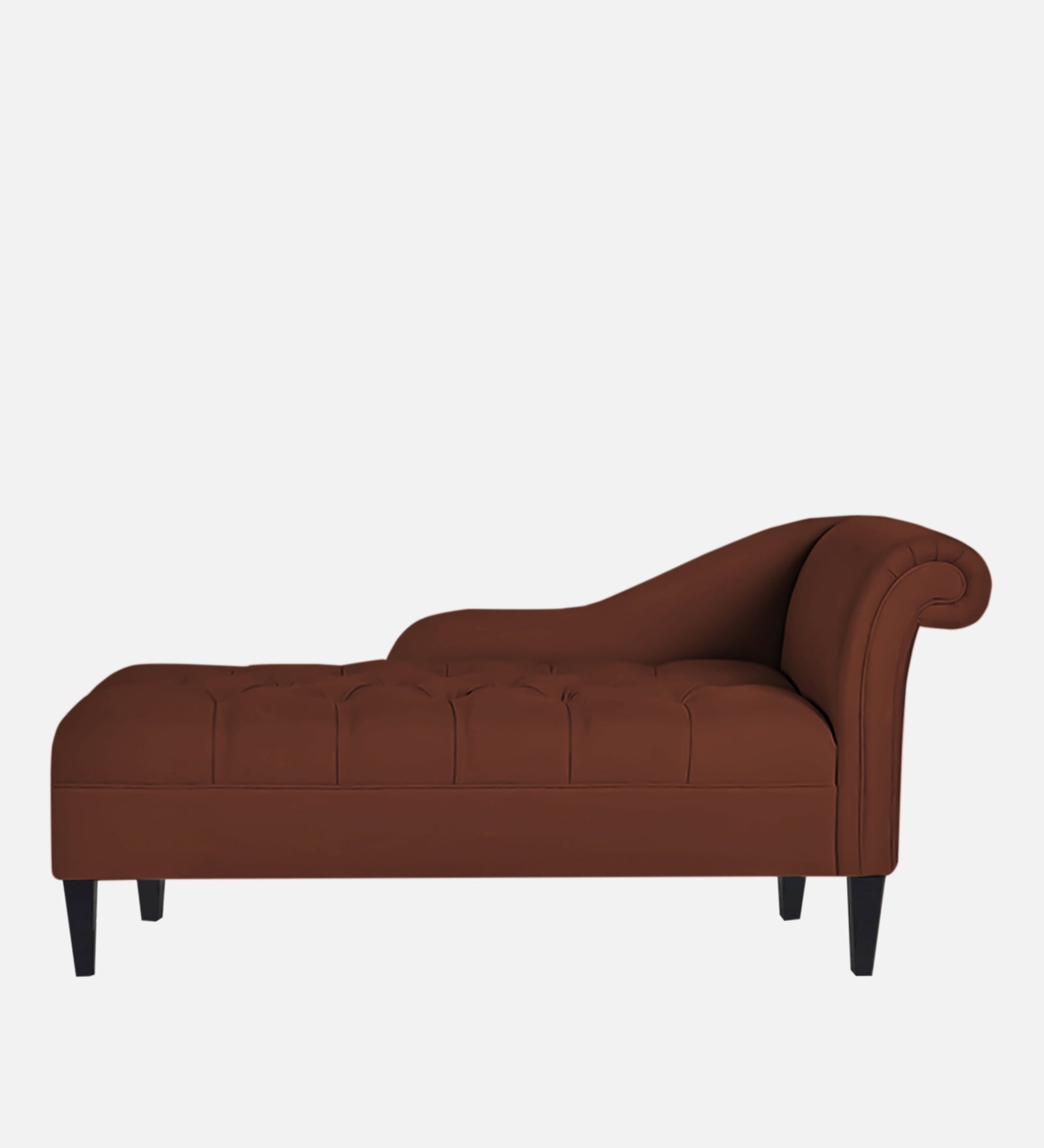 Adria Fabric LHS Chaise Lounger In Coffee Brown Colour - Febonic Living