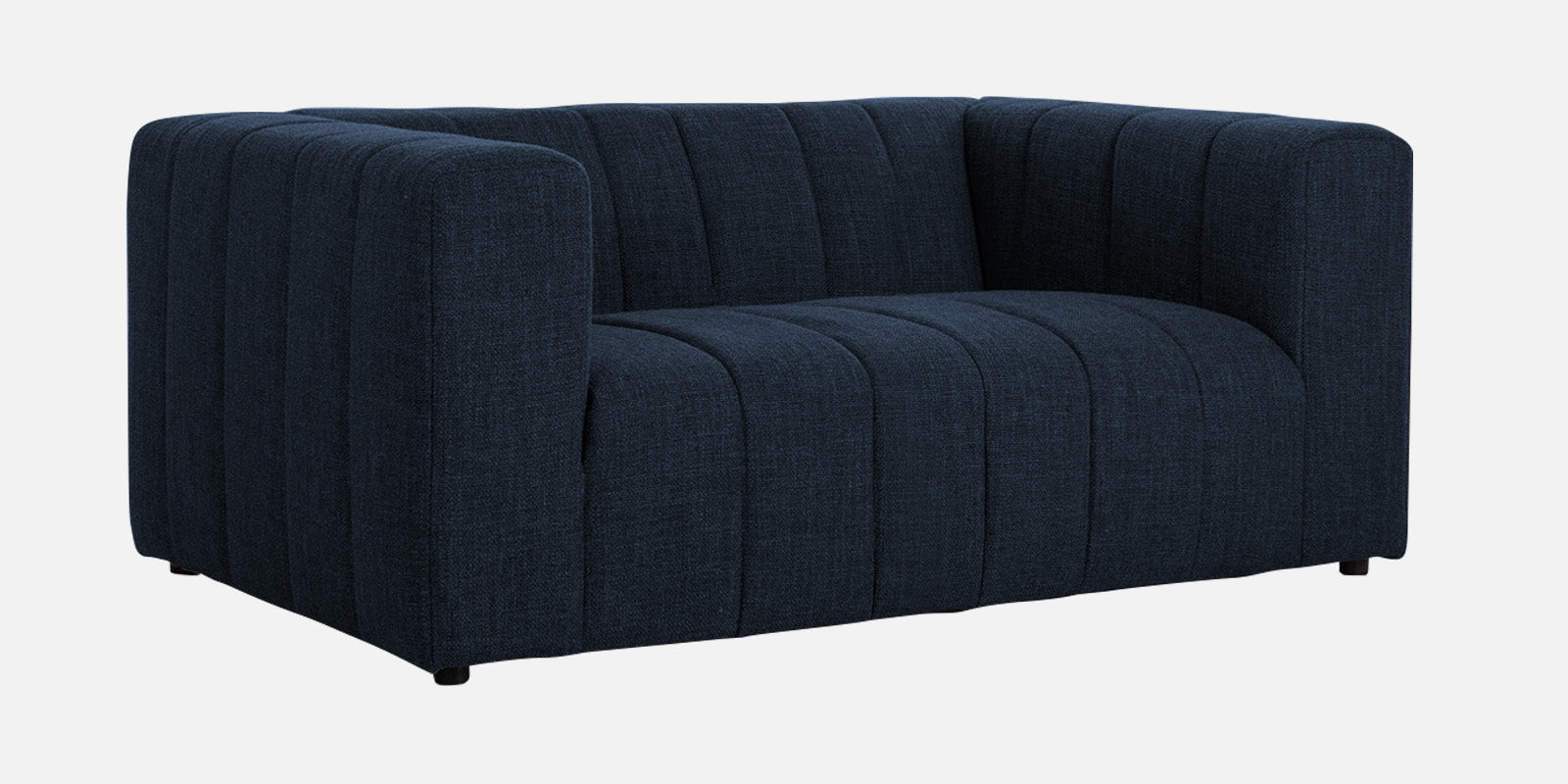 Lara Fabric 2 Seater Sofa In Denim Blue Colour - Febonic Living