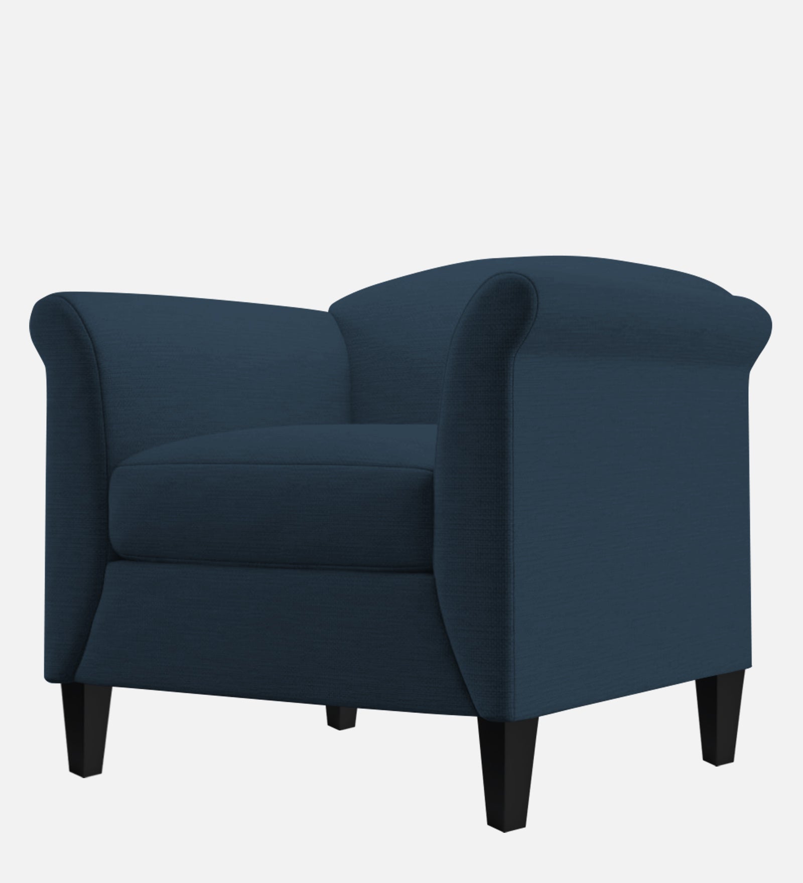 Kimber Fabric 1 Seater Sofa in Light Blue Colour