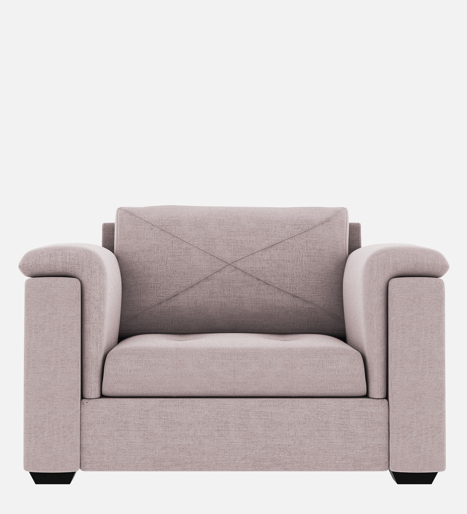 Andres Fabric 1 Seater Sofa In Orchid Beige Colour - Febonic Living