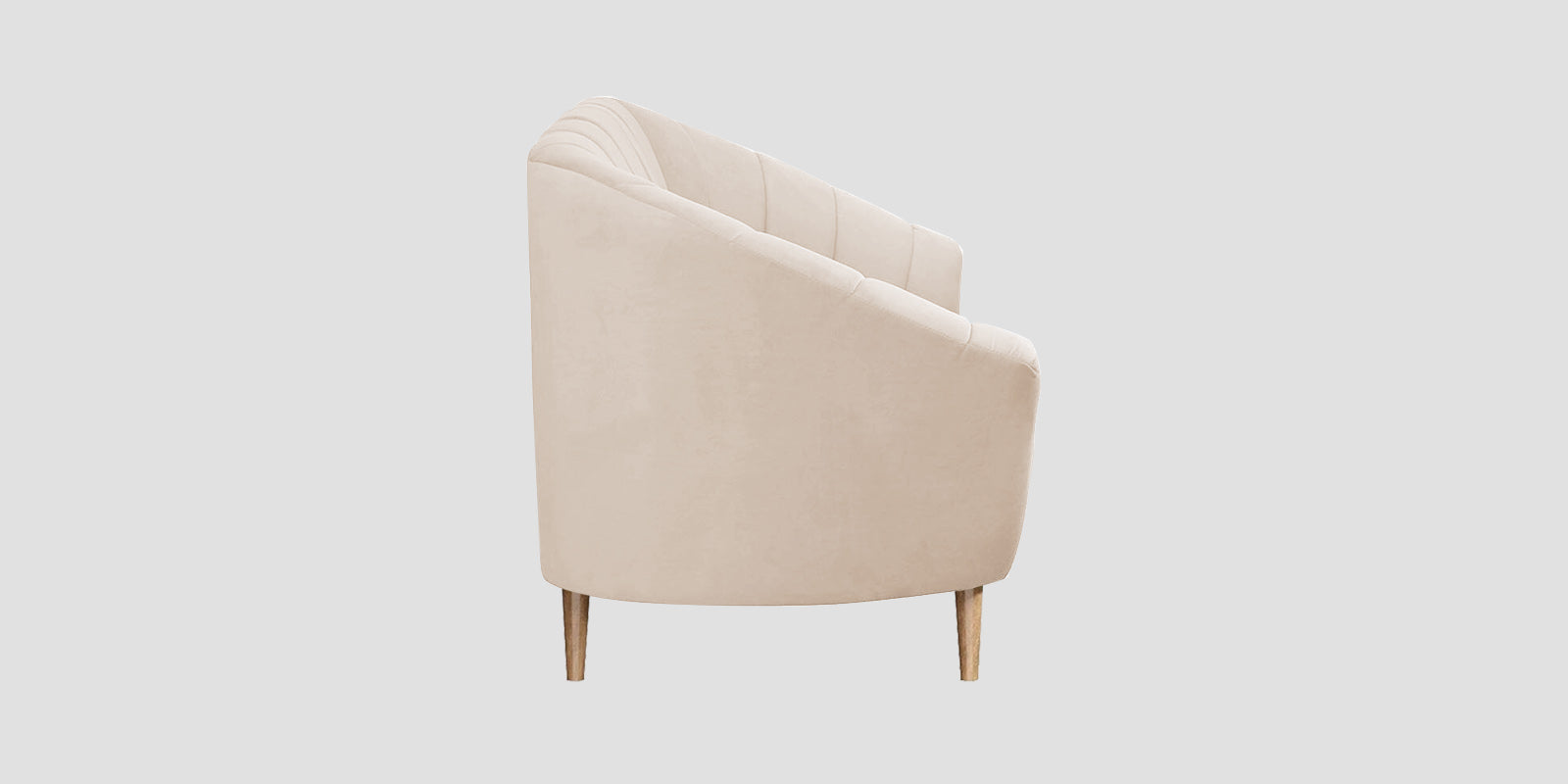 Kaylee Velvet 2 Seater Sofa In Camel Beige Colour - Febonic Living
