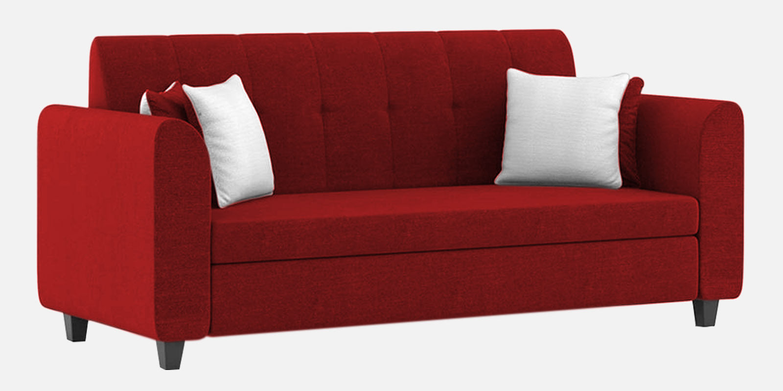 Denmark Fabric 3 Seater Sofa In Blood Maroon Colour - Febonic Living