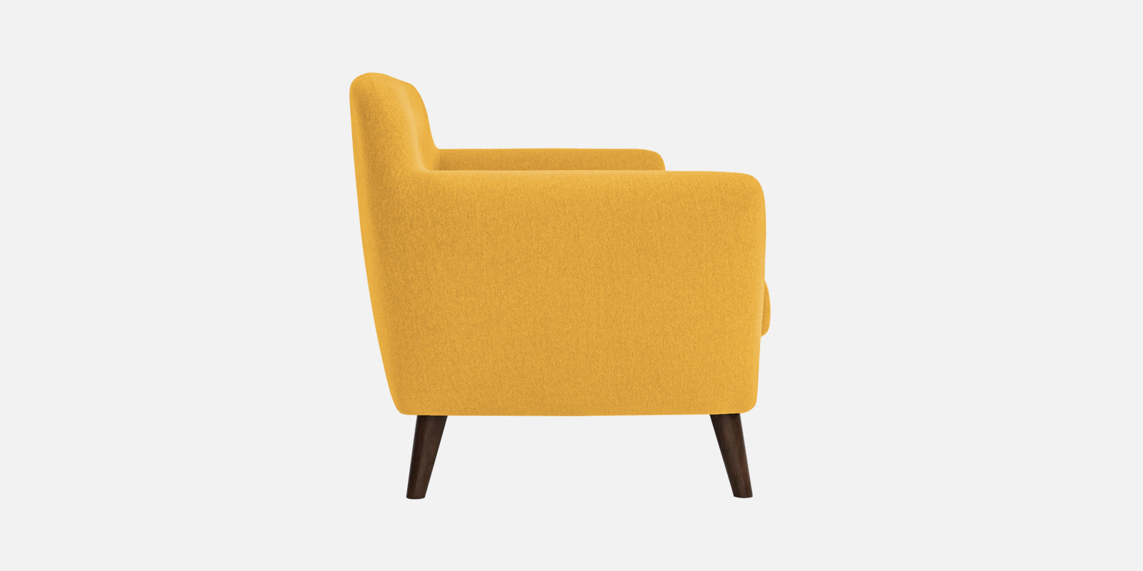 Goofy Fabric 2 Seater Sofa In Bold Yellow Colour - Febonic Living