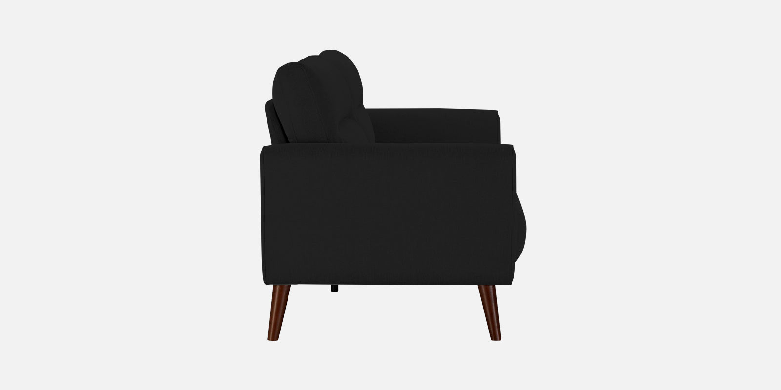 Castro Fabric 3 Seater Sofa In Zed Black Colour - Febonic Living