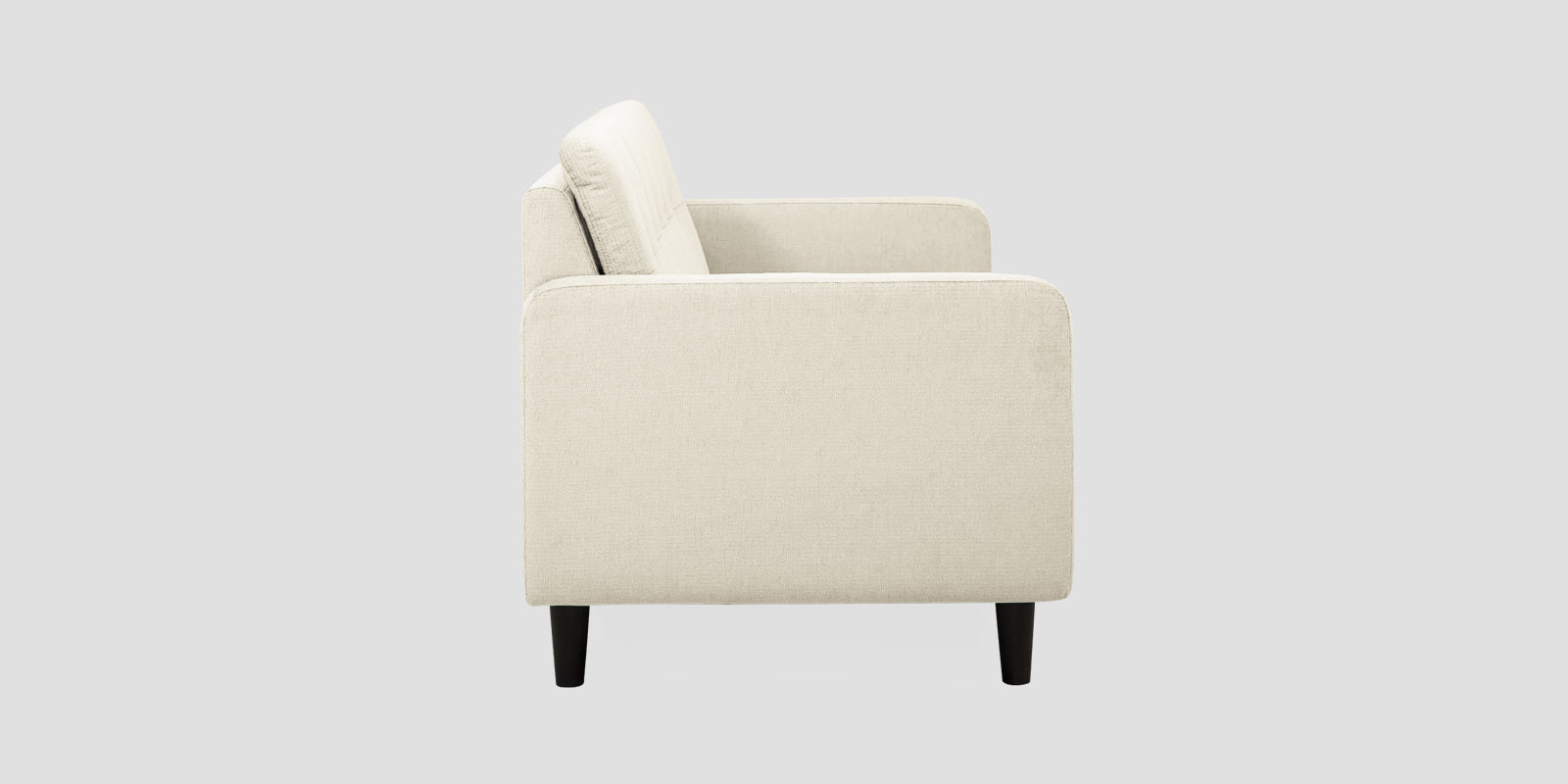 Noha Fabric 3 Seater Sofa In Ivory Cream Colour