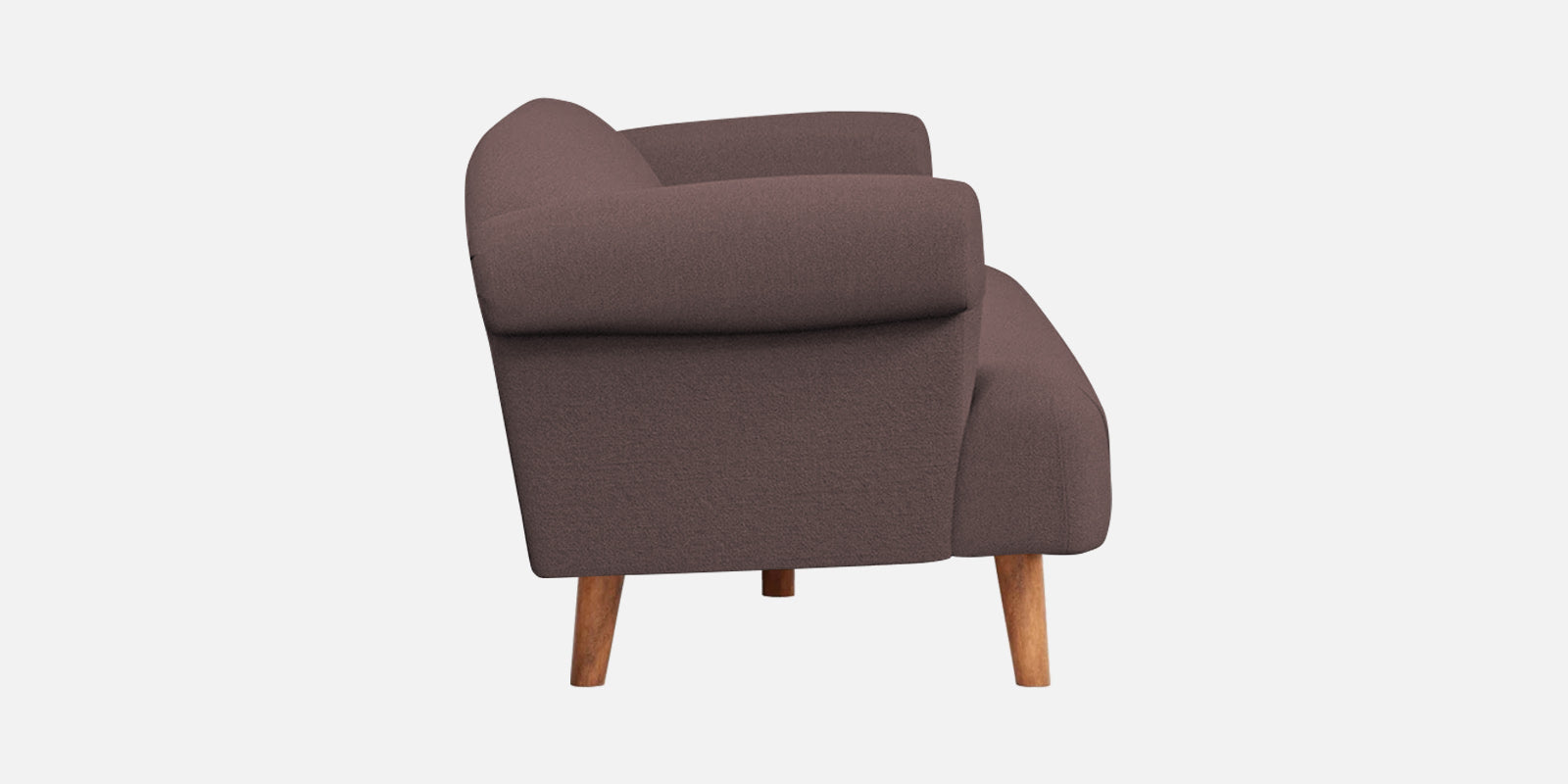 Barber Fabric 3 Seater Sofa In Night Brown Colour - Febonic Living