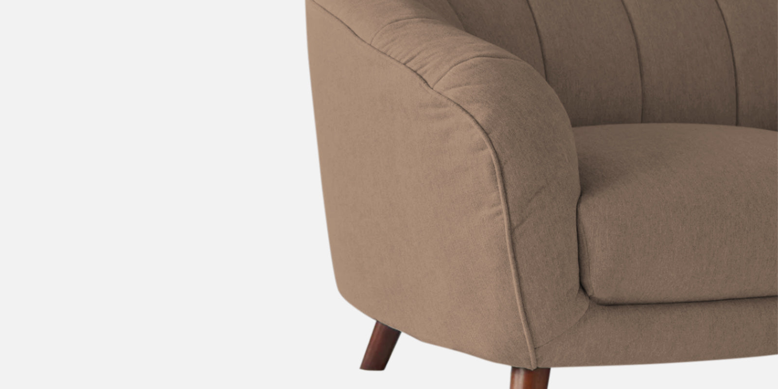 Benjamin Fabric 2 Seater Sofa In Cookie Beige Colour - Febonic Living