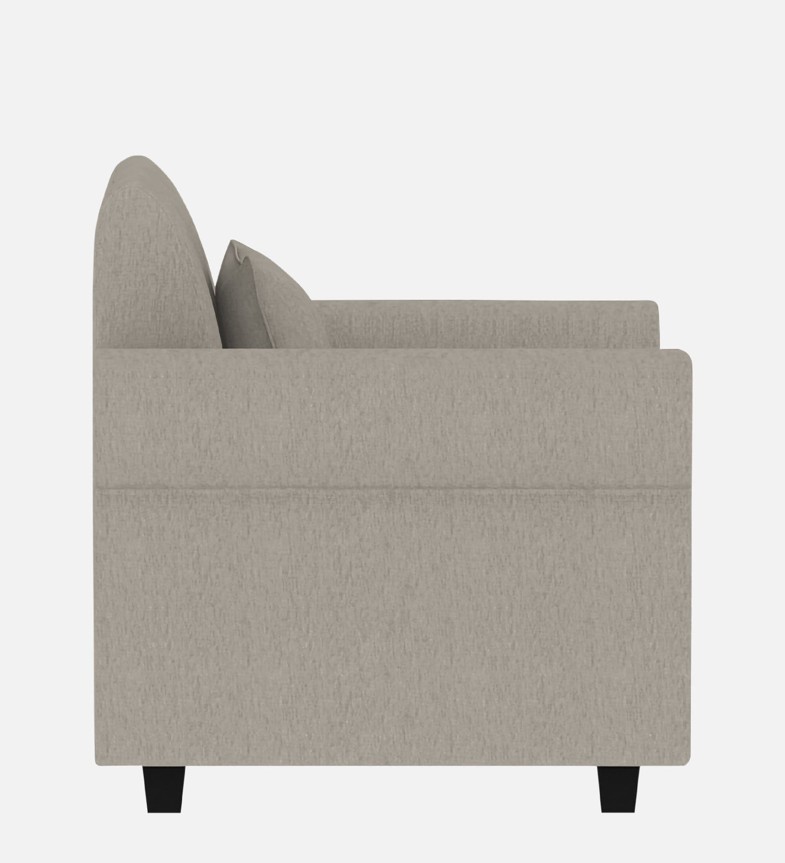 Derado Fabric 1 Seater Sofa In Ash Grey Colour - Febonic Living
