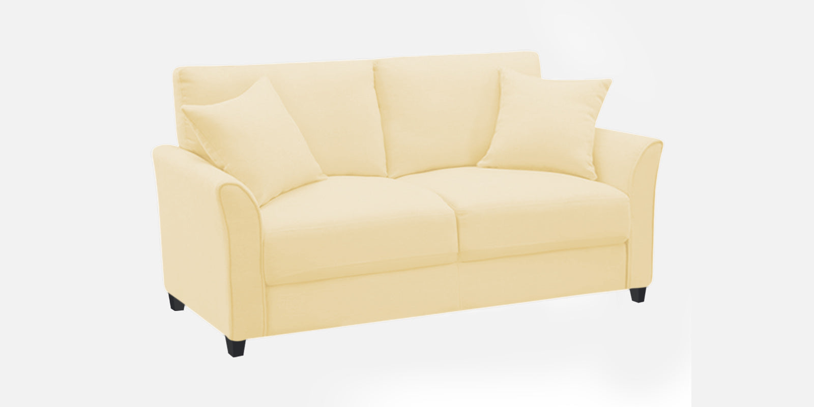 Daroo Velvet 2 Seater Sofa In Sandy Beige Colour - Febonic Living