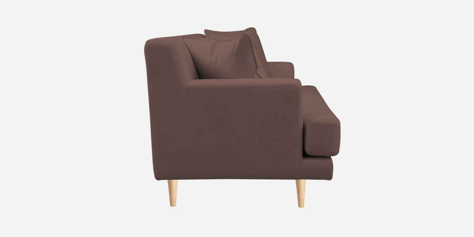 Woody Fabric 2 Seater Sofa In Berry Wine Colour - Febonic Living