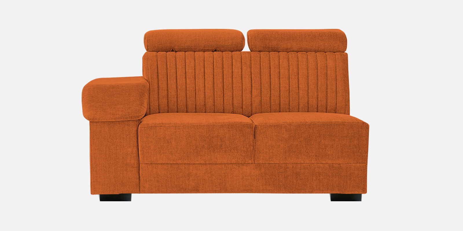 Draco Fabric 6 Seater Corner Sofa In Vivid Orange Colour - Febonic Living