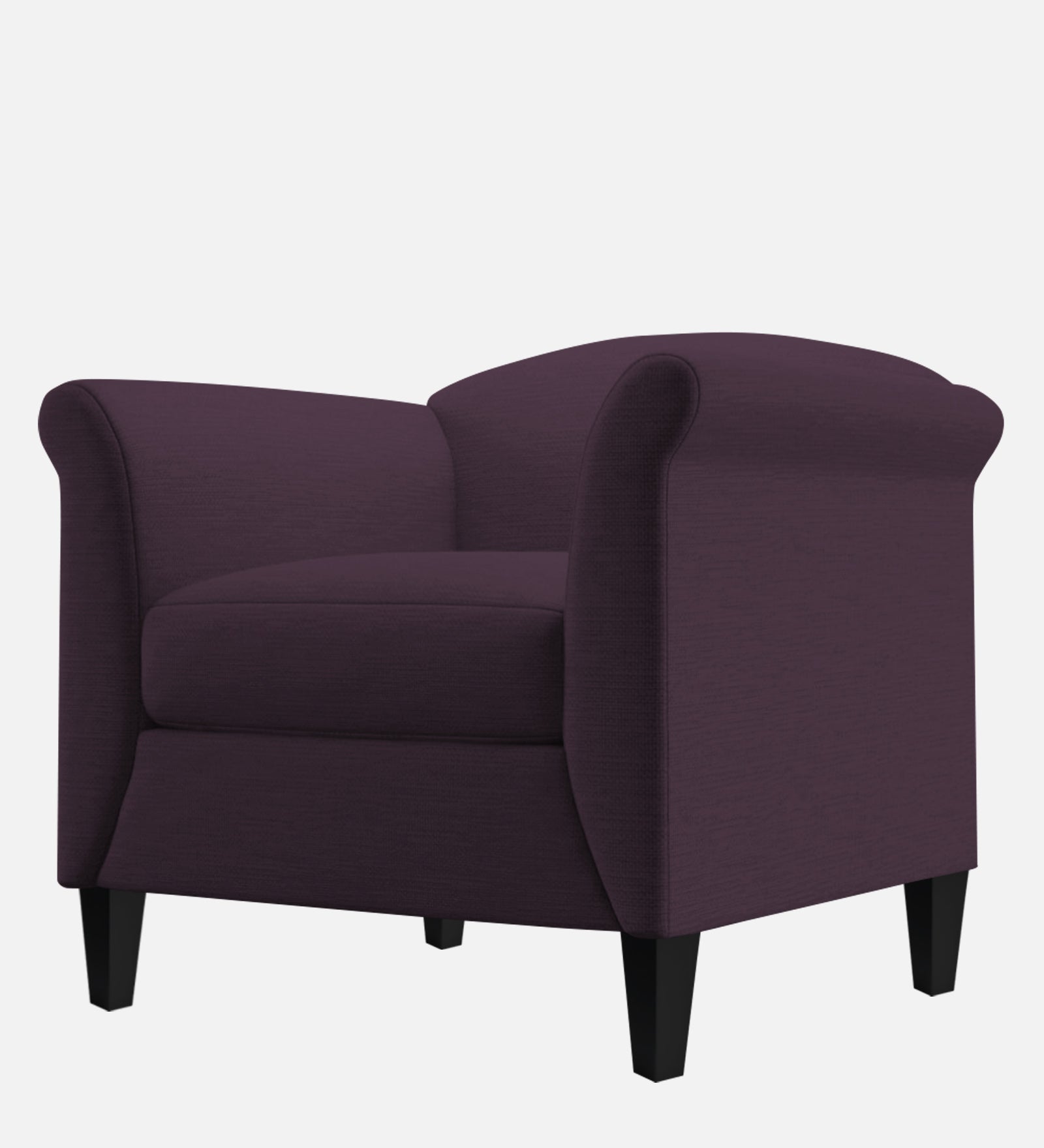 Kimber Fabric 1 Seater Sofa In Greek Purple Colour - Febonic Living