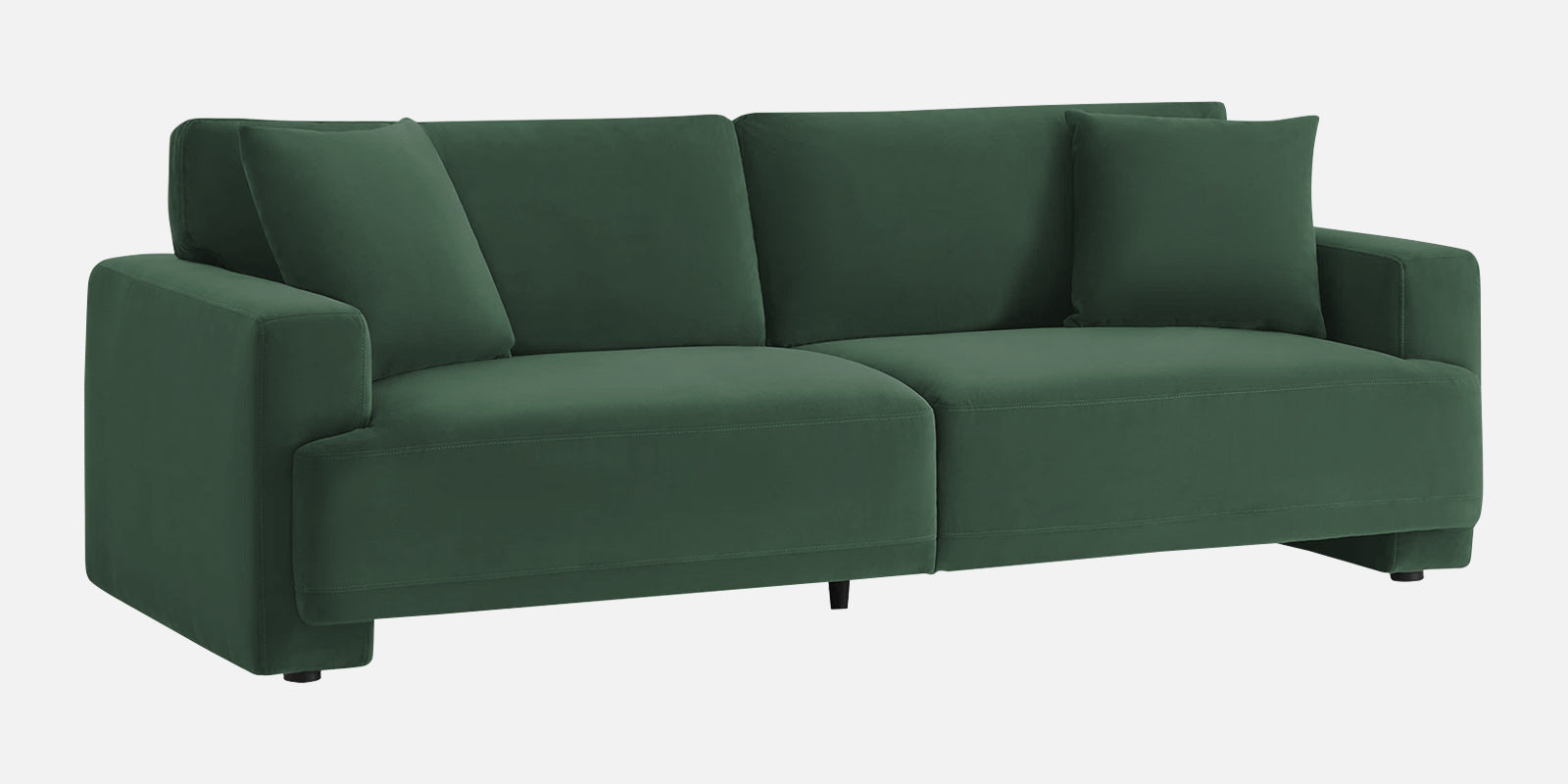 Kosta Velvet 3 Seater Sofa In Amazon Green Colour - Febonic Living